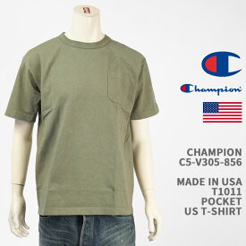 Champion チャンピオン メイドインUSA T1011 半袖 ポケット Tシャツ 製品染め CHAMPION MADE IN USA T1011 US POCKET T-SHIRT C5-V305-856【国内正規品/米国製】