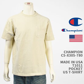 Champion チャンピオン メイドインUSA T1011 半袖 ポケット Tシャツ 製品染め CHAMPION MADE IN USA T1011 US POCKET T-SHIRT C5-X305-780【国内正規品/米国製】