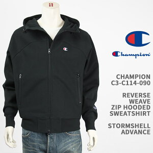 Champion �`�����s�I�� �X�E�F�b�g�p�[�J�[ �t���W�b�v ���o�[�X�E�B�[�u �X�g�[���V�F�� �A�h�o���X CHAMPION REVERSE WEAVE STORMSHELL ADVANCE ZIP HOODED SWEAT SHIRT C3-C114-090�y�������K�i/���N��/�W�b�v�A�b