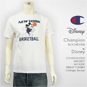 �y���������E�������K�i�zChampion x Disney �`�����s�I�� �~�b�L�[�}�E�X ���� �v�����gT�V���c Champion ROCHESTER T-SHIRT MICKEY MOUSE C9-H305-020�ysmtb-tk�z