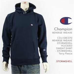 �y�������K�i�zChampion �`�����s�I�� ���o�[�X�E�B�[�u �X�g�[���V�F�� �v���I�[�o�[ �X�E�F�b�g�p�[�J�[ CHAMPION REVERSE WEAVE STORMSHELL HOODED SWEAT SHIRT C3-L108-370�y���n�E�v���p�[�J�E���������z