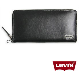 Levis リーバイス レザー ウォレット ラウンドジッパー 長財布 Levi's PU Split Leather Round Zipper Long Wallet 11128203-01【革・ロング・ファスナー】