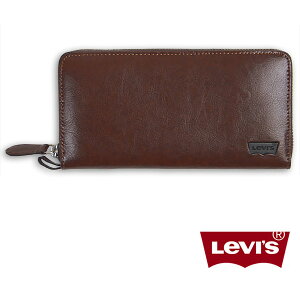 Levis ���[�o�C�X ���U�[ �E�H���b�g ���E���h�W�b�p�[ �����z Levi's PU Split Leather Round Zipper Long Wallet 11128203-02�y�v�E�����O�E�t�@�X�i�[�z