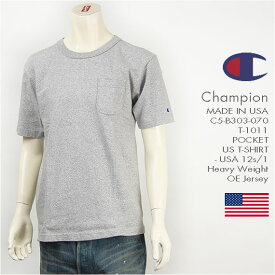 Champion MADE IN USA チャンピオン T-1011 US 半袖 ポケットTシャツ Champion MADE IN USA T-1011 US POCKET T-SHIRT C5-B303-070