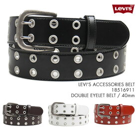 Levi's リーバイス ベルト ダブルアイレット ベルト 40mm LEVI'S ACCESSORIES DOUBLE EYELET BELT 18516911【国内正規品/フリーサイズ/～100cm】