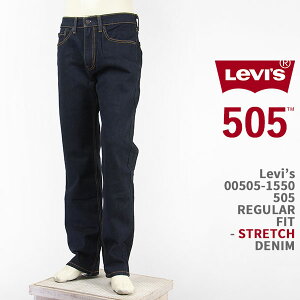 Levi's ���[�o�C�X 505 ���M�����[ �t�B�b�g �X�g���b�`�f�j�� �C���f�B�S�����X Levi's 505 Jeans 00505-1550�y�������K�i/���b�h�^�u/�W�[���Y/���������z