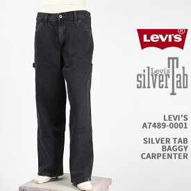 Levi's リーバイス シルバータブ バギー カーペンター LEVI'S SILVER TAB BAGGY CARPENTER A7489-0001【国内正規品/ジーンズ/デニム/ブラック】