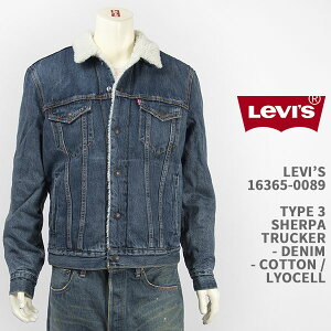 Levi's ���[�o�C�X �^�C�v3 �V�F���p �g���b�J�[ �W���P�b�g ��/�����Z�� �f�j�� LEVI'S TYPE 3 SHERPA TRUCKER 16365-0089�y�������K�i�EG�W�����E�A�E�^�[�E���������z