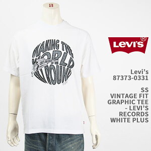 Levi's ���[�o�C�X �O���t�B�b�N T�V���c ���B���e�[�W �t�B�b�g ���[�o�C�X ���R�[�Y LEVI'S SS VINTAGE FIT GRAPHIC TEE LEVIS RECORDS WHITE 87373-0331�y�������K�i/����/�N���b�N�|�X�g/���������z