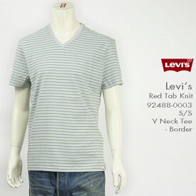 Levi's リーバイス 半袖VネックTシャツ ボーダー Levi's Red Tab Knit 92488-0003