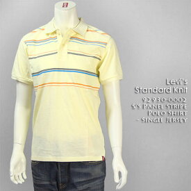 リーバイス・スタンダード 半袖 パネルストライプ ポロシャツ / シングルジャージー ( Levi's Standard Knit 92930-0002 )
