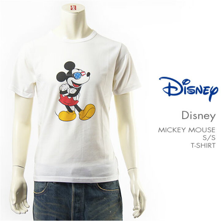 楽天市場 国内正規品 Disney ディズニー ミッキーマウス 半袖 プリント ｔシャツ サングラスデザイン Disney S S Mickey Mouse Print T Shirt Gur 001 メール便対応可 ジーンズ ジーパ ウェブサイト
