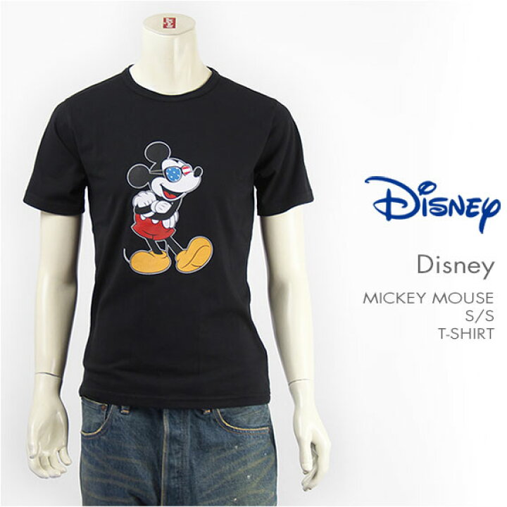 楽天市場 国内正規品 Disney ディズニー ミッキーマウス 半袖 プリント ｔシャツ サングラスデザイン Disney S S Mickey Mouse Print T Shirt Gur 101 メール便対応可 ジーンズ ジーパ ウェブサイト