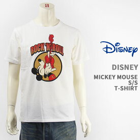 【国内正規品】Disney ディズニー ミッキーマウス 半袖 プリント Tシャツ ロックデザイン Disney S/S MICKEY MOUSE PRINT T-SHIRT GU821079R-001【クリックポスト対応可】