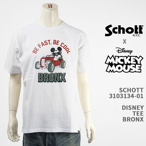 Schott Disney Vbg fBYj[ ~bL[}EX TVc SCHOTT DISNEY T-SHIRT BRONX MICKEY MOUSE 3103134-01yKi//z