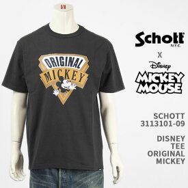 Schott Disney ショット ディズニー ミッキーマウス Tシャツ SCHOTT DISNEY TEE ORIGINAL MICKEY MOUSE 3113101-09【国内正規品/半袖】