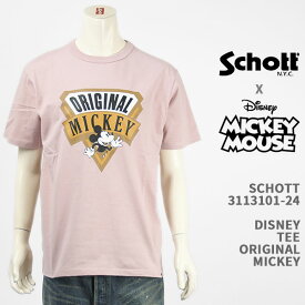 Schott Disney ショット ディズニー ミッキーマウス Tシャツ SCHOTT DISNEY TEE ORIGINAL MICKEY MOUSE 3113101-24【国内正規品/半袖】
