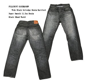 FULLCOUNTitJEgj0105BKSSHW Wide Black Selvedge Denim Dartford(Super Smooth)11.5IXfjFL-0105BKSSHW-24 W[Y Y Xg[g AJW Y { j