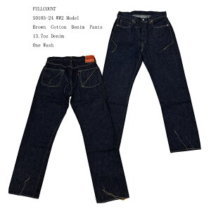 FULLCOUNTitJEgjS0105-24 WW2 Model@Brown@Cotton@Denim@Pants [J[EHbVS0105-24-WW2W[Y Y Xg[g AJW Y { j