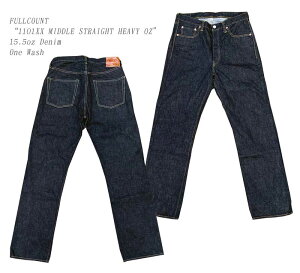 FULLCOUNT�i�t���J�E���g�j�g1101XX Straight Denim�@HEAVY OZ�h�@15.5�I���X�f�j�������E�H�b�V���ς݃o�b�N�|�P�b�g�X�e�b�`�����A�ԃ^�u�����^�C�vFL-1101XX-19 �W�[���Y �����Y ���Y ���{�� �j��15.5oz D