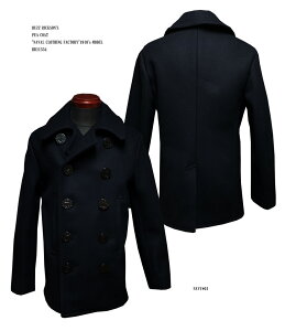 BUZZ RICKSON'S oYN\YPEA COAT hNAVAL CLOTHING FACTORYh1910fs MODELBR11554uNCv