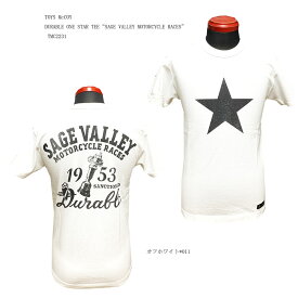 TOYS McCOY (トイズマッコイ)DURABLE ONE STAR TEE“SAGE VALLEY MOTORCYCLE RACES” TMC2231「P」メンズ アメカジ 男性 半袖Tシャツ