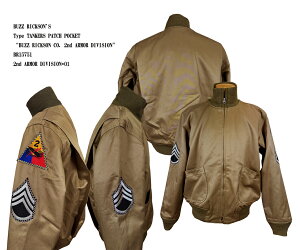 BUZZ RICKSON'S �o�Y���N�\���YType TANKERS PATCH POCKET �gBUZZ RICKSON CO. 2nd ARMOR DIVISION�hBR15751�uNC�v�W���P�b�g �~���^���[ �����Y �j�� �V�i