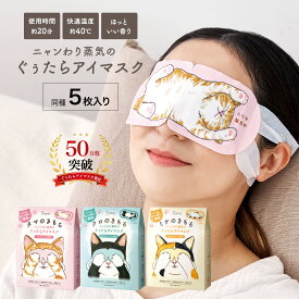キモチ ニャンわり蒸気のぐぅたらアイマスク 5枚入り | タマのきもち・クロのきもち・ミケのきもち | GPP公式