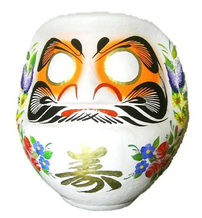 楽天市場 幸せの象徴 祝福の縁起物 花柄 寿だるま 白 11号サイズ 34cm 婚礼だるま フラワーだるま ダルマ 達磨 ギフト 蓄光堂 楽天市場 幸せの象徴 祝福の縁起物 花柄 寿だるま 白 11号サイズ 34cm 婚礼だるま フラワーだるま ダルマ 達磨 ギフト 蓄光堂