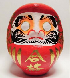 学業成就 受験 資格 試験の合格祈願 開運 合格だるま 赤 5号サイズ 15cm 縁起だるま 大願成就 ダルマ / 達磨
