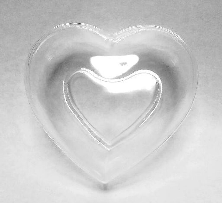 楽天市場】ハートのかたち プラスチック製 かわいい ケース ラウンド  