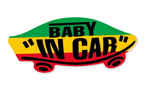 BABY IN CAR XebJ[ X^J[ G`IsA QG Ԃ񂪏Ă܂ xr[CJ[ XP{[  V[ pfB VANS SIZEFw150mm×h65mm