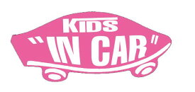 KIDS IN CAR ステッカー ピンク 桃色 子どもが乗ってます キッズインカー スケボー 車 シール パロディ VANS風 SIZE：w150mm×h65mm