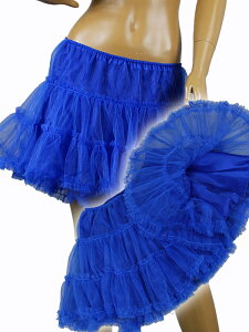 61504【新品】裏地付き!透けない!!ミニパニエ☆青(ブルー)☆ハロウイン ダンス☆チュチュ チュールパニエ チュール ハロウイン 衣装☆HB☆【パニエ ダンス】【 チュールスカート 】【 ミ