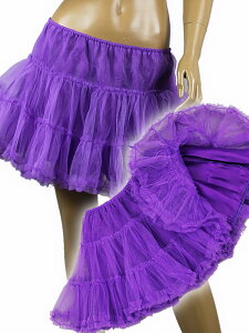 61509【新品】裏地付き!透けない!!ミニパニエ☆紫(パープル)☆ハロウイン ダンス☆チュチュ チュールパニエ チュール ハロウイン 衣装☆HB☆【パニエ ダンス】【 チュールスカート 】【