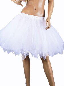 61531【新品】 超ボリューム!!裏地付き!透けない!!ミニパニエ☆白(ホワイト)☆ハロウイン ダンス☆チュチュ チュールパニエ チュール ハロウイン 衣装☆HB☆【パニエ ダンス】【 チュールス