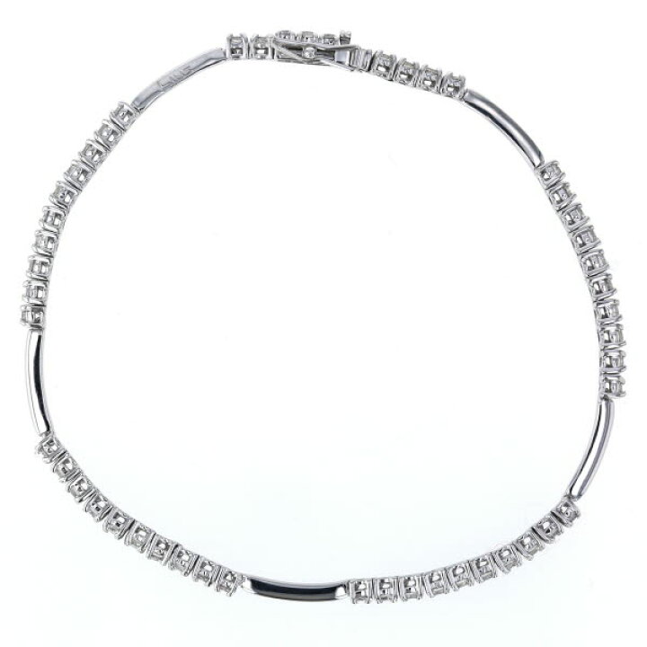 楽天市場】DeBeers デビアス K18WG ホワイトゴールド LINEブレスレット 