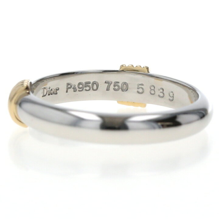 楽天市場】ChristianDior クリスチャンディオール Pt950 K18YG 