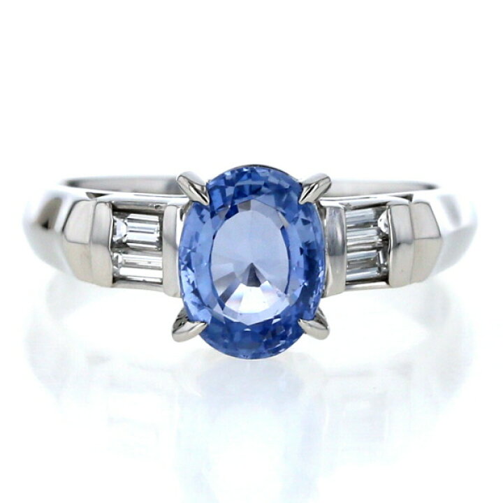楽天市場】Pt850 プラチナ リング サファイア 1.83ct ダイヤモンド  