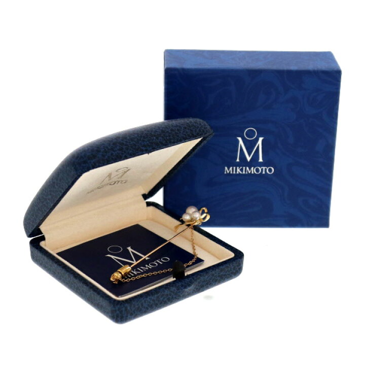 楽天市場】MIKIMOTO ミキモト K18YG イエローゴールド ピンブローチ 