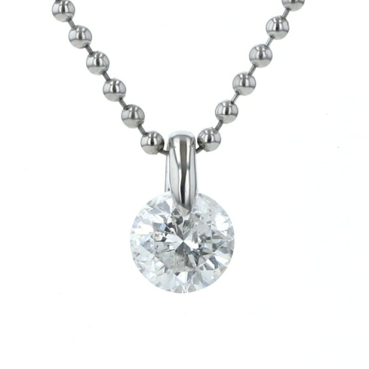 楽天市場】Pt1000 純プラチナ ネックレス ダイヤモンド1.171ct 一粒石  