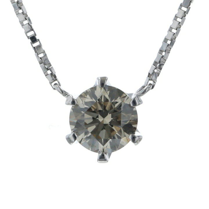 楽天市場】K18WG ホワイトゴールド ネックレス ダイヤモンド 0.52ct 