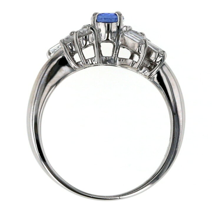 楽天市場】Pt850 プラチナ リング サファイア 0.48ct ダイヤモンド 