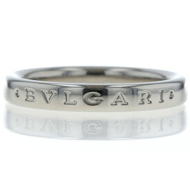 BVLGARI ブルガリ Pt950 プラチナ フェディ リング ロゴ ストレート フラット シンプル 指輪 15号【新品仕上済】【zz】【中古】【送料無料】