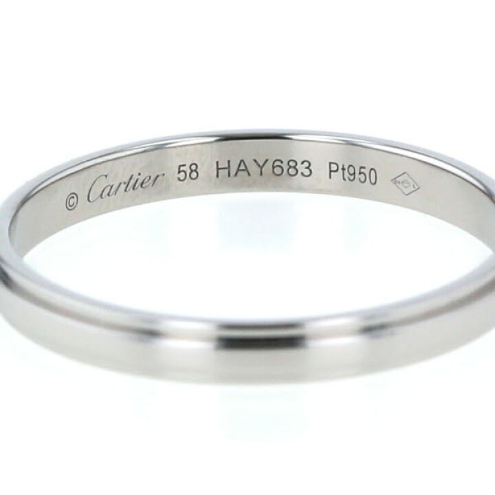 楽天市場】Cartier カルティエ Pt950 プラチナ ダムールウェディング 