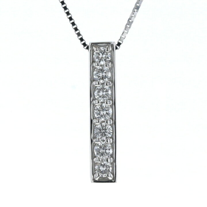 楽天市場】K18WG ホワイトゴールド ネックレス ダイヤモンド 0.23ct 