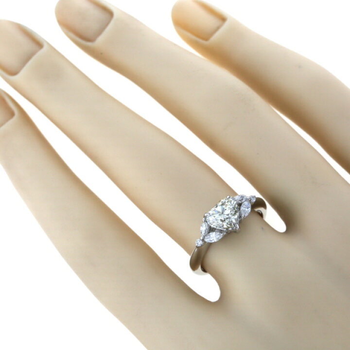 楽天市場】Pt900 プラチナ リング ダイヤモンド 1.124ct/0.24ct ハート 