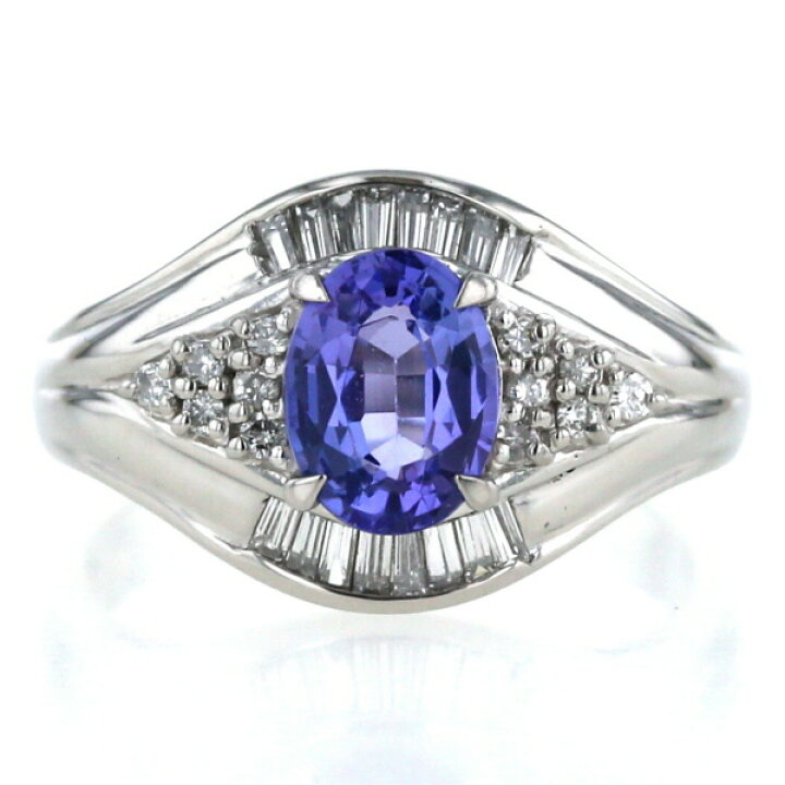 楽天市場】Pt900 プラチナ リング タンザナイト 1.33ct ダイヤモンド  
