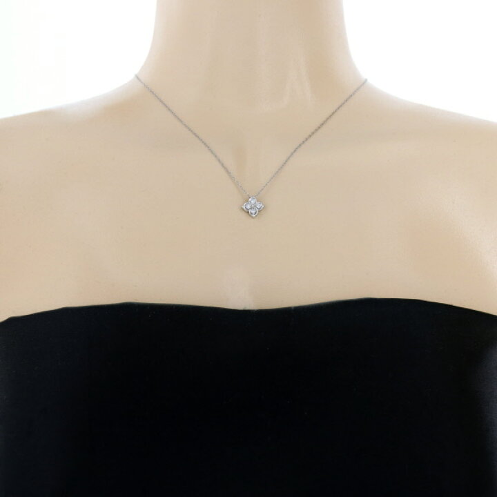 楽天市場】Pt850 プラチナ ネックレス ダイヤモンド 0.18ct クローバー  