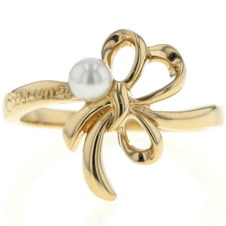 楽天市場】MIKIMOTO ミキモト K18YG イエローゴールド リング パール 